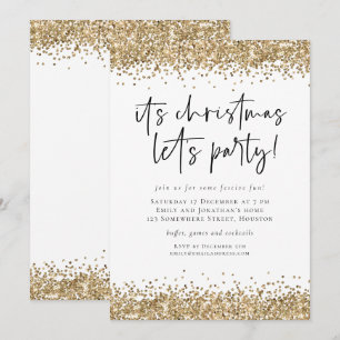 Glitter-kerstfeest Kaart