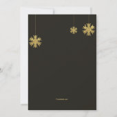 Glitter Kerstfoto Vakantie Kaart (Achterkant)