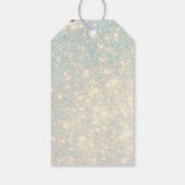 Glitter-kerstgroene boom | Vrolijk kerstfeest  Cadeaulabel (Achterkant)