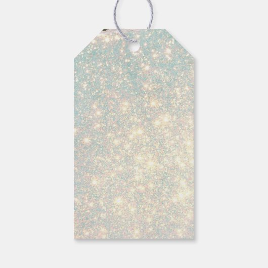 Glitter-kerstgroene boom | Vrolijk kerstfeest  Cadeaulabel (Achterkant)