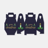 Glitter Kerstkaarle Bedankdoosjes (Uitgevouwen)