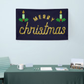 Glitter Kerstkaarle Spandoek (Beurs)