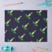 Glitter Kerstkaarle Tissuepapier (Craft)