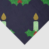 Glitter Kerstkaarle Tissuepapier (Detail)