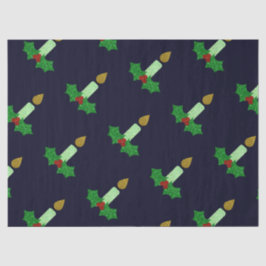 Glitter Kerstkaarle Tissuepapier