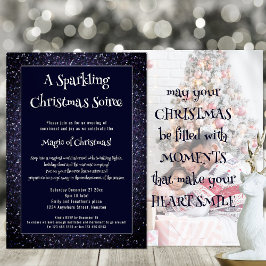 Glitter Kerstmis Quote Foto Overlay Marine Kaart