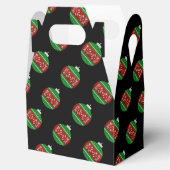 Glitter kerstversiering bedankdoosjes (Geopend)