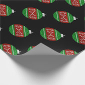 Glitter kerstversiering cadeaupapier (Hoek)