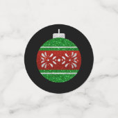 Glitter kerstversiering confetti (Kleine voorkant)