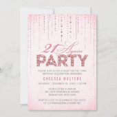 Glitter Kijk 21 opnieuw de Uitnodiging van de Part (Voorkant)