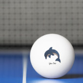 Glitter Kijk Dolphin Donkerblauw en wit Pingpongbal (Net)