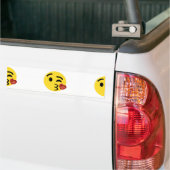 glitter kiss emoji bumpersticker (Op Truck)