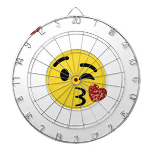 glitter kiss emoji dartbord