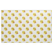 glitter kiss emoji fabric stof (Fat Quarter)