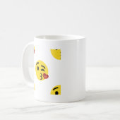 glitter kiss emoji koffiemok (Voorkant links)