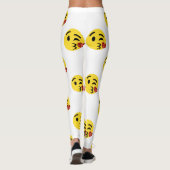 glitter kiss emoji leggings (Achterkant)