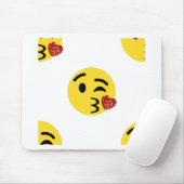 glitter kiss emoji muismat (Met muis)
