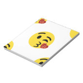glitter kiss emoji notitieblok (Linkerzijde)