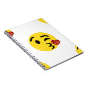 glitter kiss emoji notitieboek (Rechterzijde)