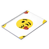 glitter kiss emoji notitieboek (Linkerzijde)