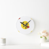 glitter kiss emoji ronde klok (Huis)