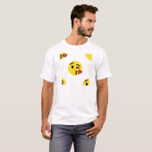 glitter kiss emoji t-shirt (Voorkant volledig)