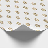Glitter Kisses Lips Cadeaupapier (Hoek)