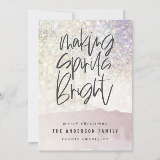 Glitter-klassie die spirituele kerst fel maakt (Voorkant)