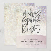 Glitter-klassie die spirituele kerst fel maakt (Voorkant / Achterkant)