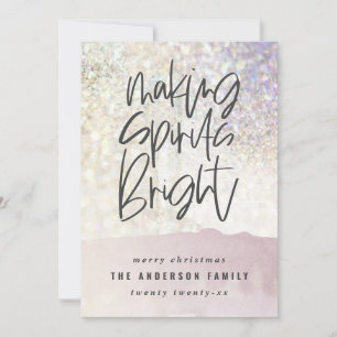 Glitter-klassie die spirituele kerst fel maakt