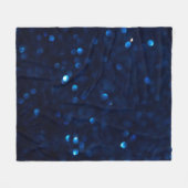 Glitter klassiek blauw licht fleece deken (Voorkant (Horizontaal))