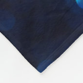 Glitter klassiek blauw licht fleece deken (Hoek)