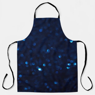 Glitter klassiek blauw licht schort