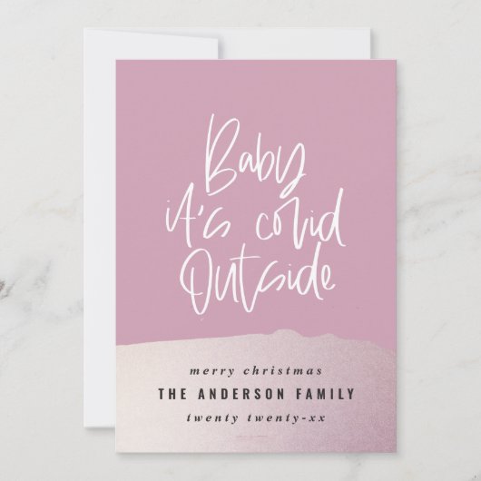 Glitter-klastige baby met blauw voor kerstmis (Voorkant)