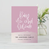 Glitter-klastige baby met blauw voor kerstmis (Staand voorkant)