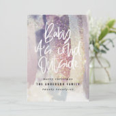 Glitter-klastige baby met blauw voor kerstmis (Staand voorkant)