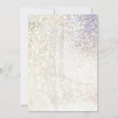 Glitter-klastige baby met blauw voor kerstmis (Achterkant)