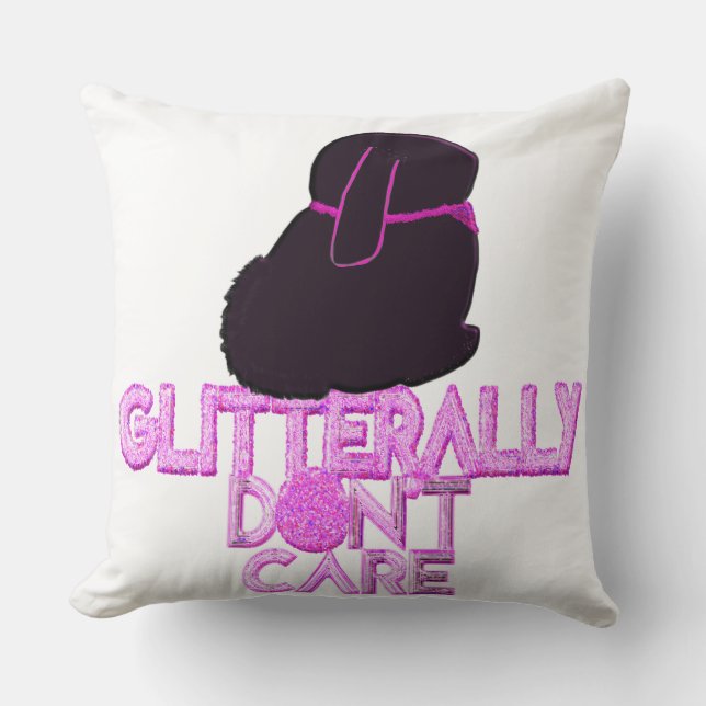 Glitter konijn maakt zich niet druk kussen (Voorkant)