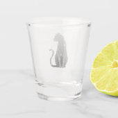 Glitter Koningin Kitty shotglas Shot Glas (Achterkant)