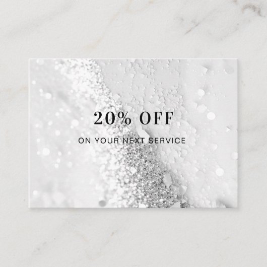 Glitter Korting Kaart (Voorkant)