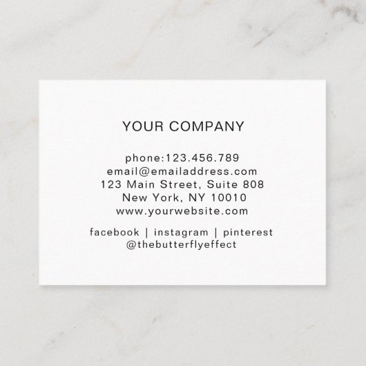 Glitter Korting Kaart (Achterkant)