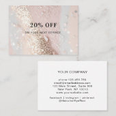 Glitter Korting Kaart (Voorkant / Achterkant)