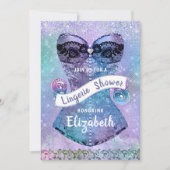 Glitter Lace Corset Lingerie Vrijgezellenfeest Kaart (Voorkant)