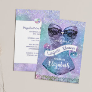 Glitter Lace Corset Lingerie Vrijgezellenfeest Kaart