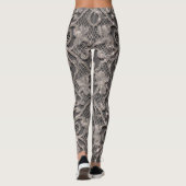 Glitter Lace Illusion Pattern – Elegant Sparkling  Leggings (Achterkant)