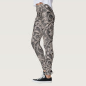 Glitter Lace Illusion Pattern – Elegant Sparkling  Leggings (Links)