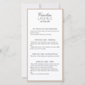 Glitter Lange wimpers Nazorg Beige Cream Bedankkaart (Voorkant)