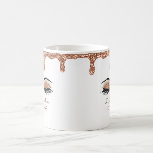 Glitter Lash Extensions Bedrijfsnaam Mok (Center)