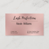 Glitter Lashes en Brows Beauty Make-up Visitekaartje (Achterkant)