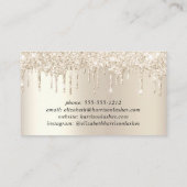 Glitter Lashes Gold Visitekaartje (Achterkant)